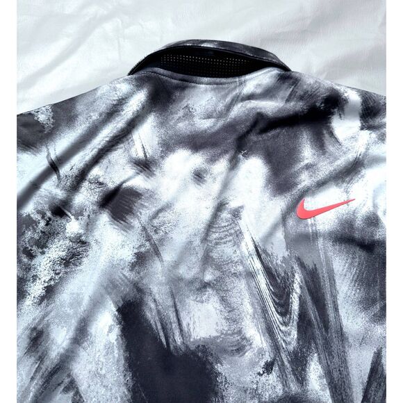 Nike Men's Medium Dri-Fit Tour Golf Polo White Black Grey FD5935-010 NEW - Picture 9 of 14